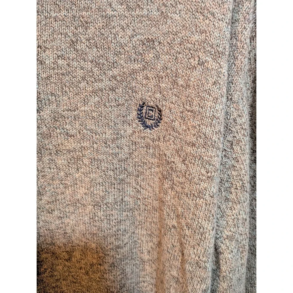 Brown‎ XL Academia Tweed Grandpa Preppy Buttons Pullover Men's Chaps Sweater
